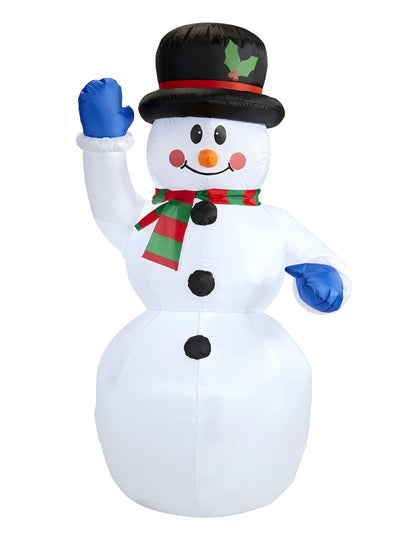 Svetleča napihljiva dekoracija snežaka 150 cm 