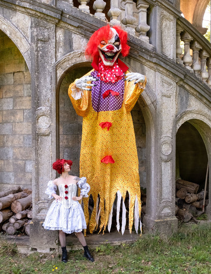 Dekoracija za noč čarovnic Strašljiv klovn visi 350 cm