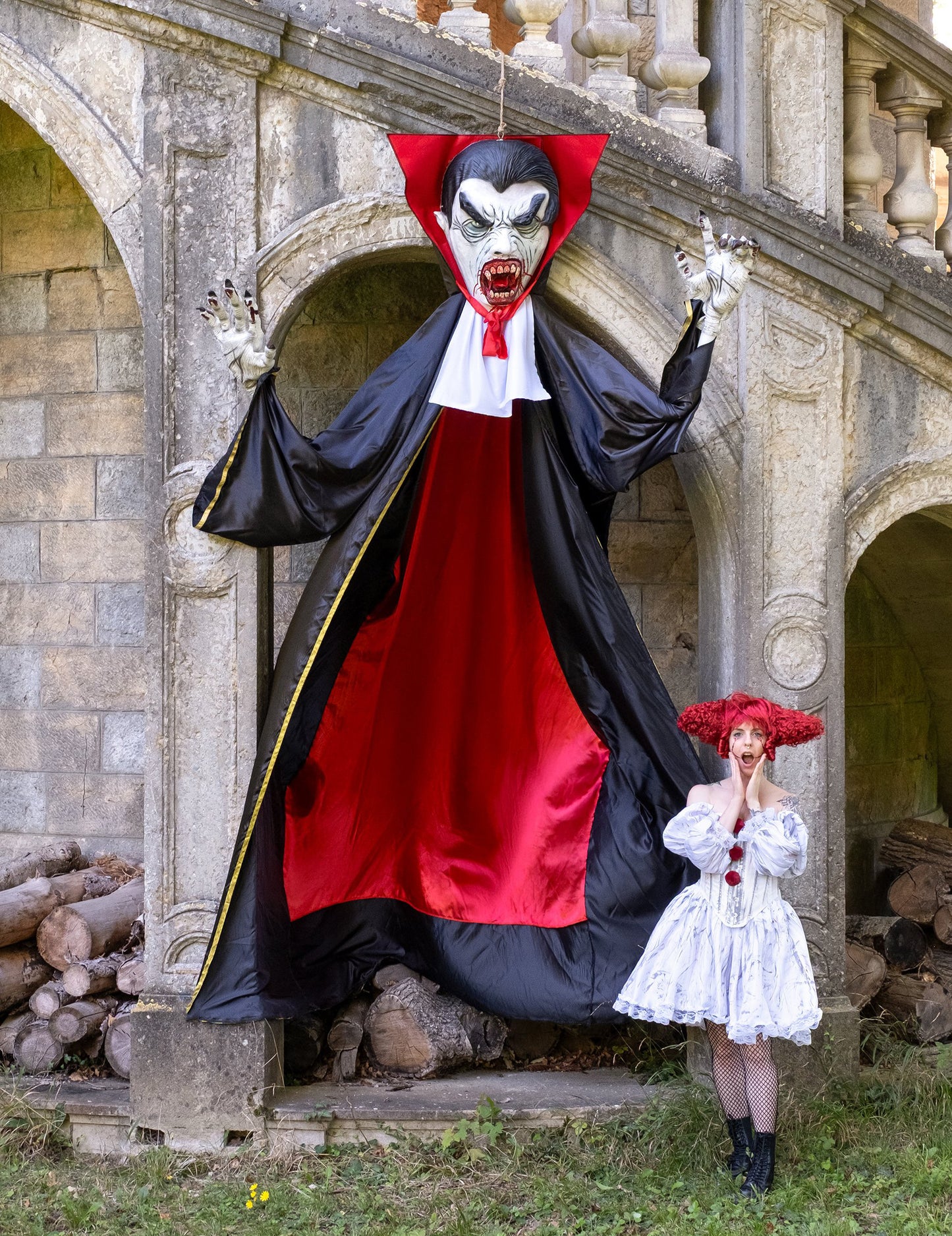 Velika viseča vampirska nočna dekoracija 3,20 m