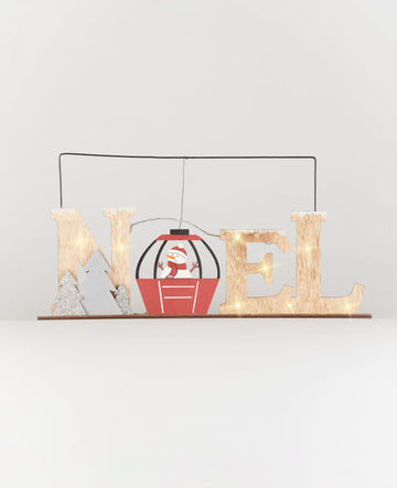 Božična lučka 22 x 44 cm lesen