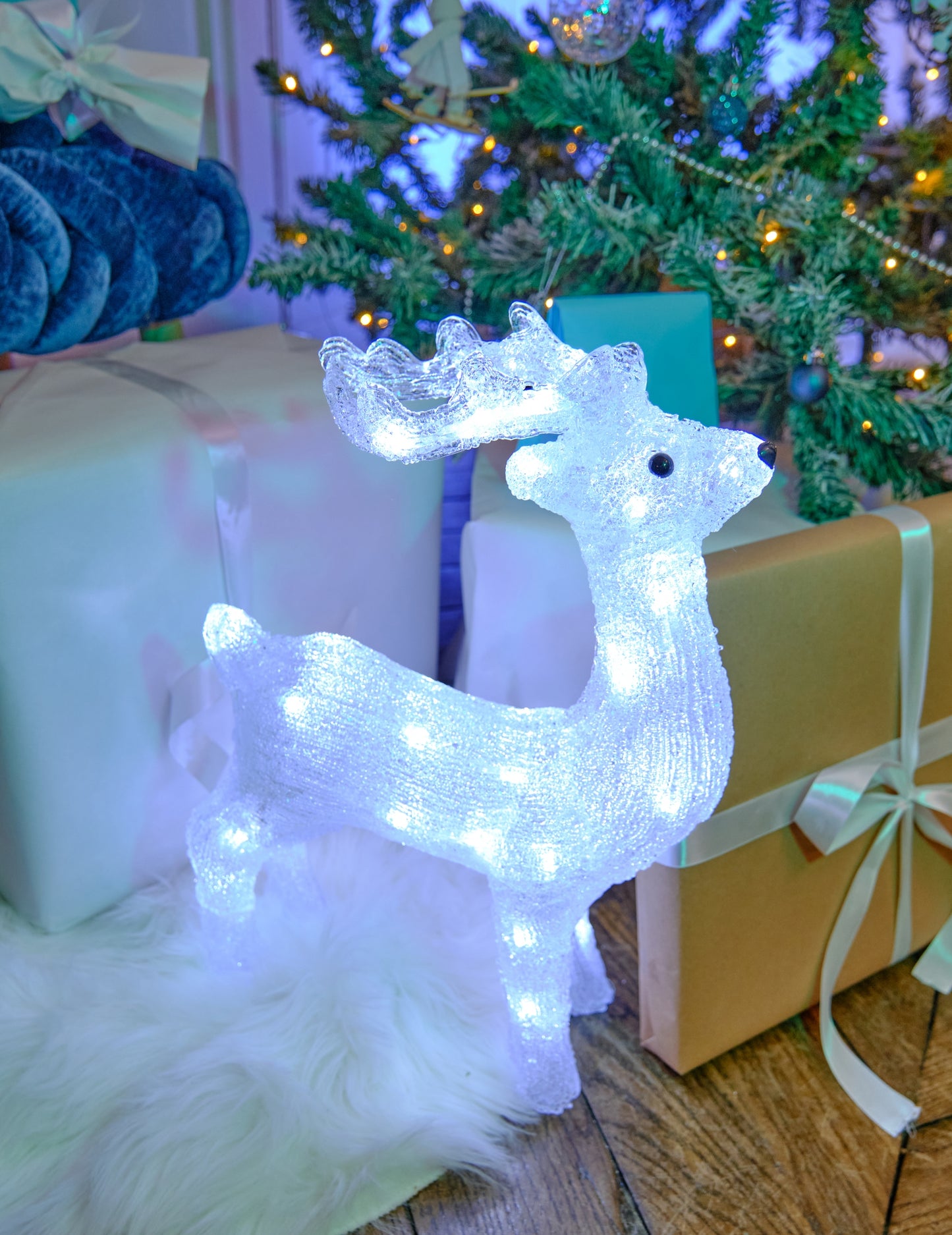 Svetlobna dekoracija jelen 45 cm 