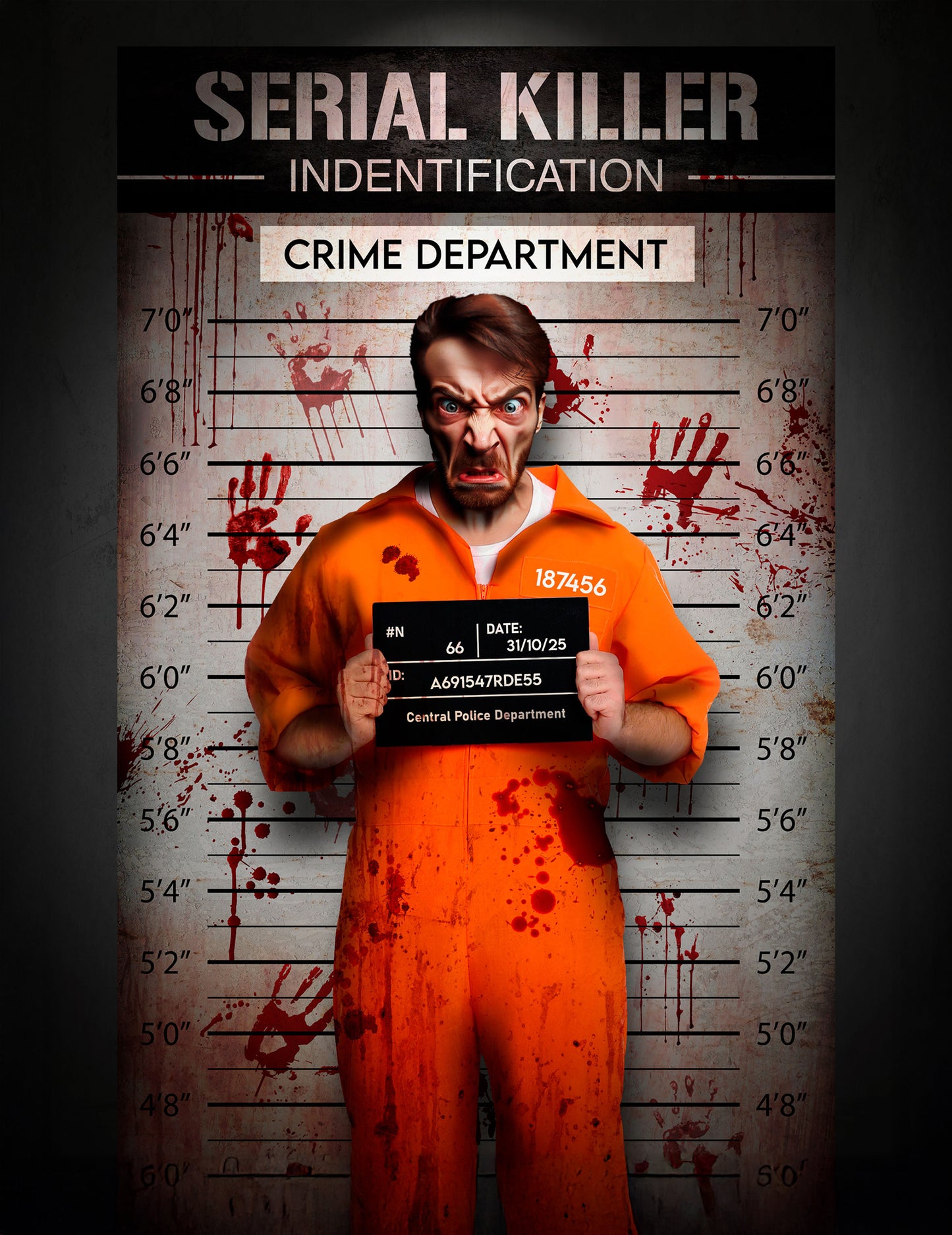 Dekoracija iz blaga stena za prepoznavanje policije 1,20 x 2 m 