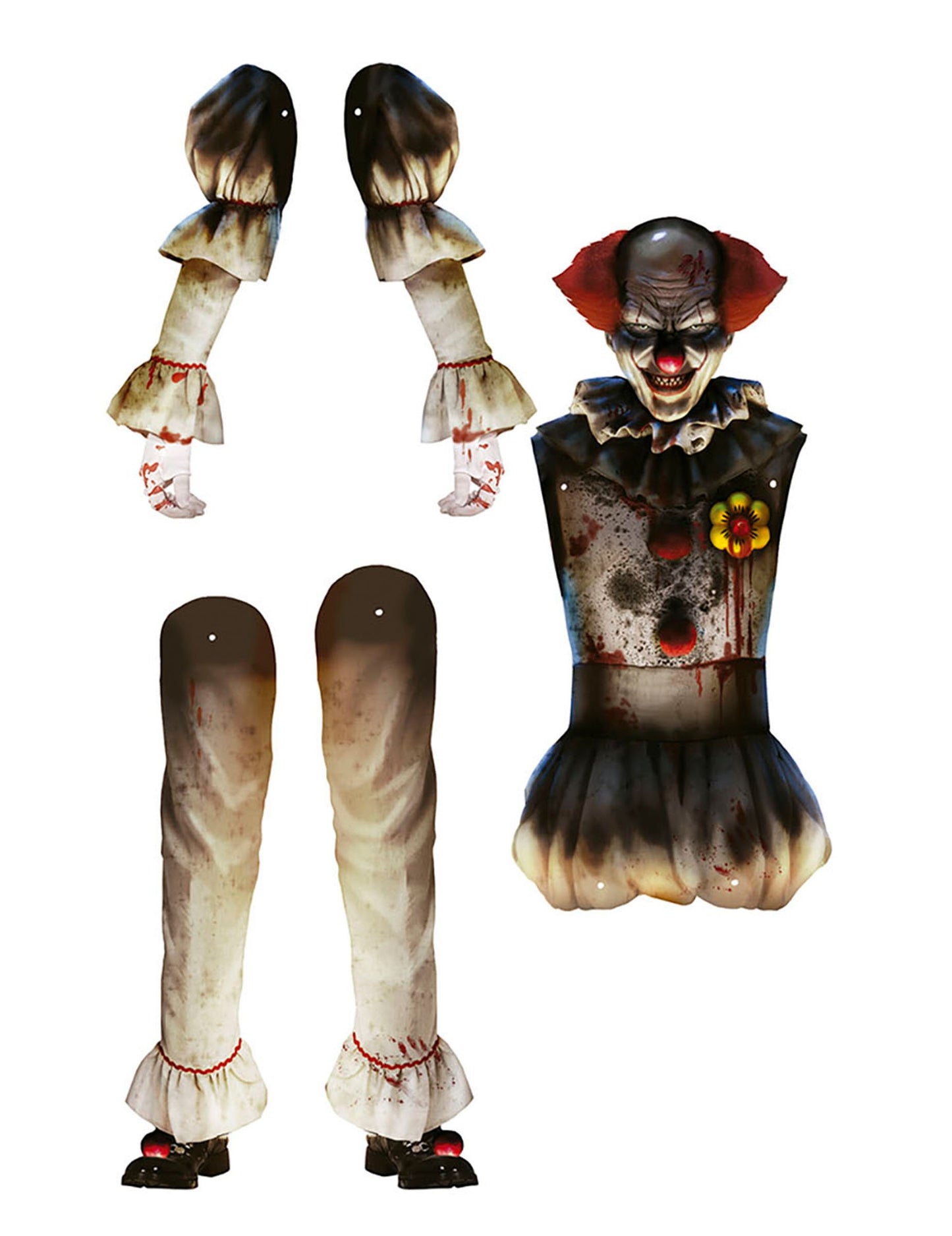 Klown stenska dekoracija 180 cm