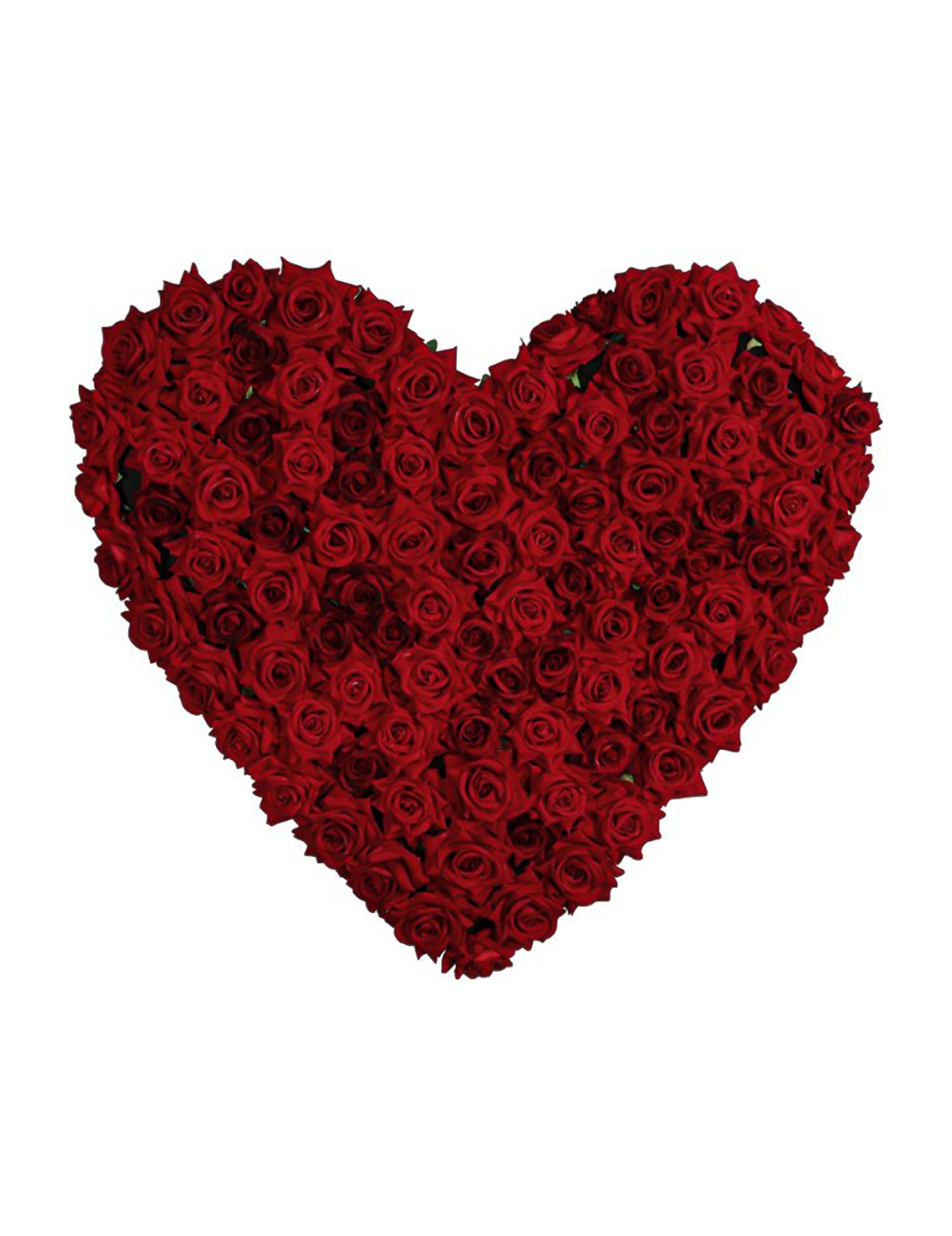 Stenska dekoracija v obliki srca z rdečo vrtnico 70 cm 63-kratna cm