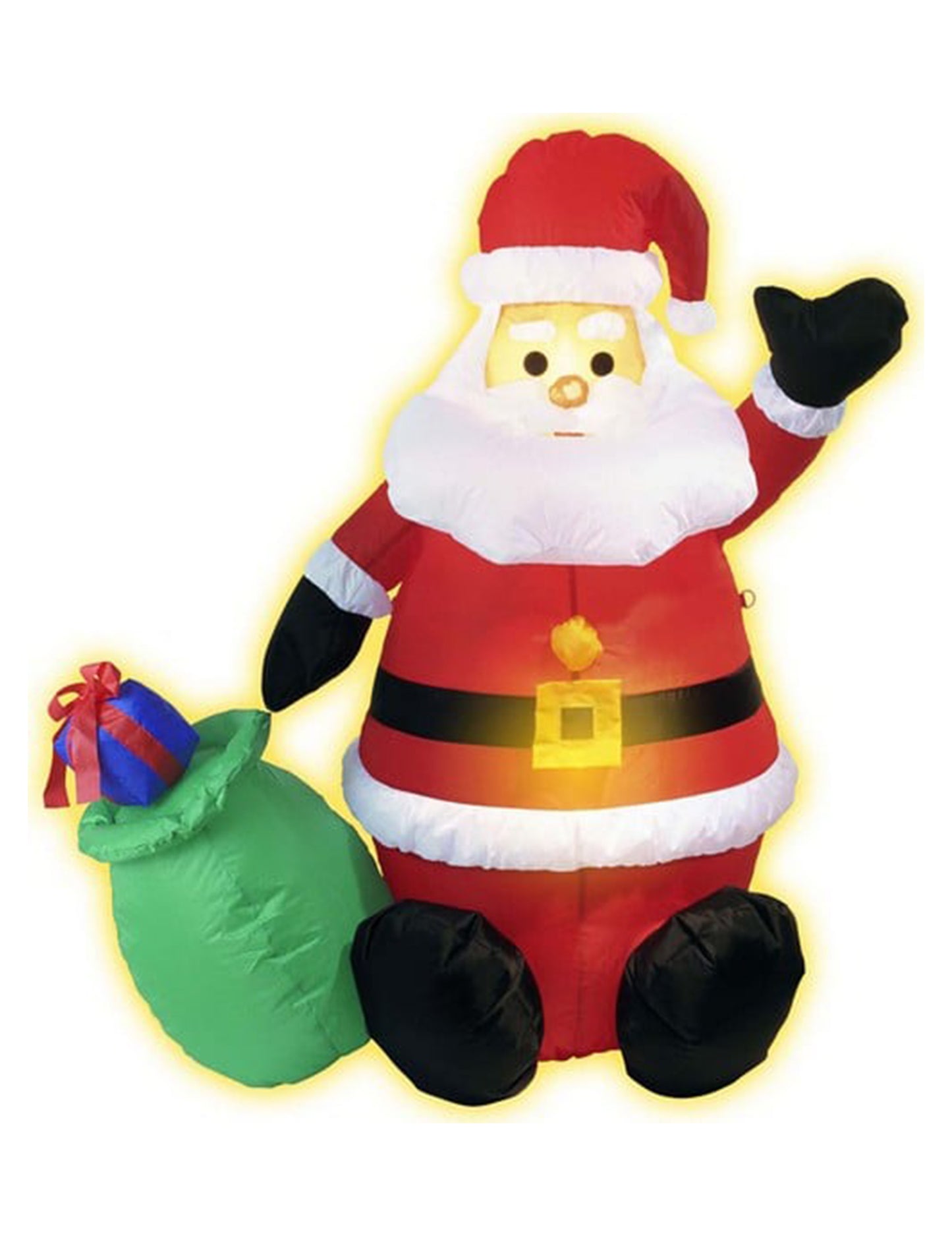 Napihljiva in svetleča božična dekoracija Božiček 120 cm 