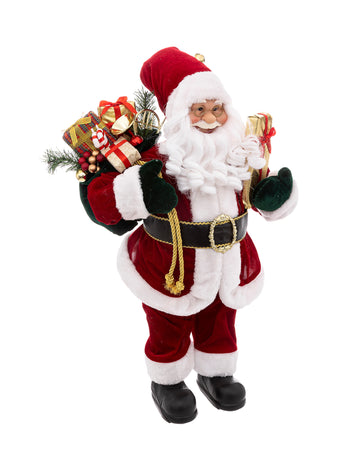 Luksuzna dekoracija Božička 60 cm žamet