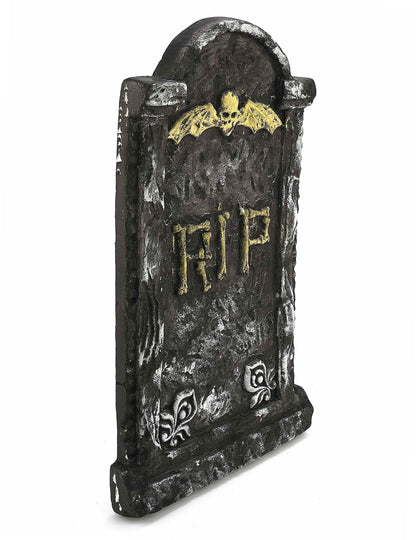 Vue de profil de la décoration pierre tombale Halloween