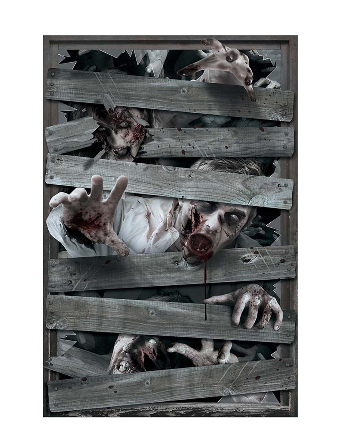 Détail de l'illustration de la décoration pour fenêtre zombies