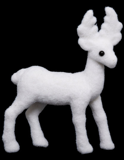 Dekoracija belih jelenov 13 cm