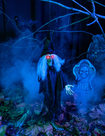 Svetlobna in smiselna animirana dekoracija čarovnic Halloween