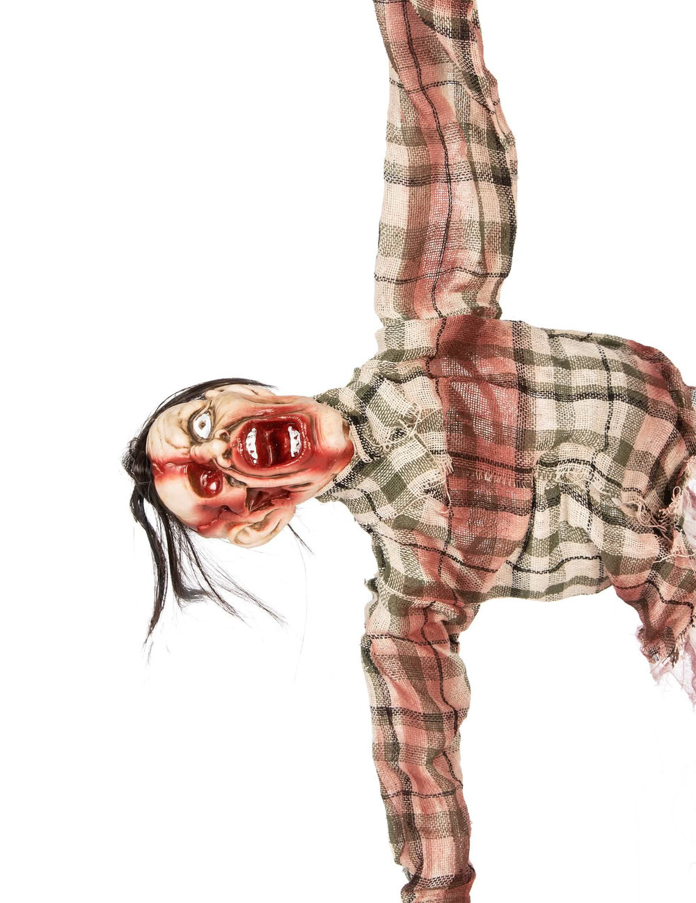 Stranski pogled na dekoracijo trupa zombiji za halloween