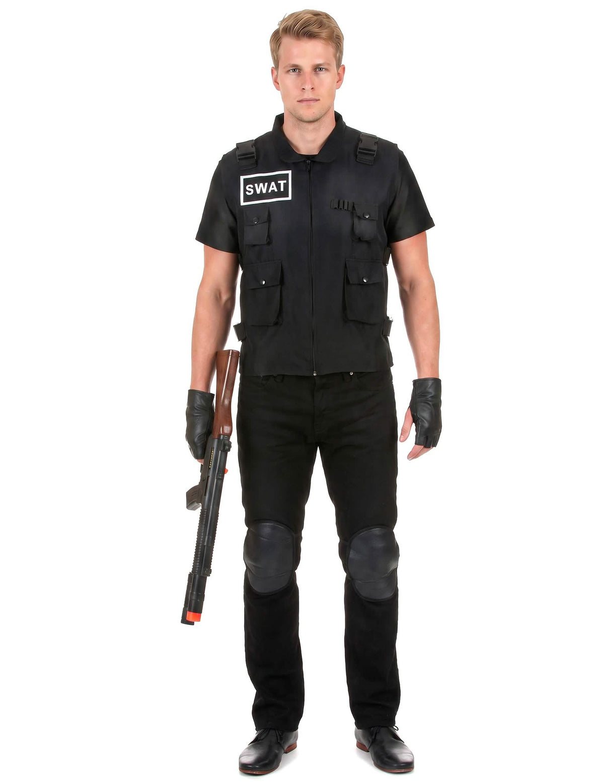 Moški agent SWAT preobleči