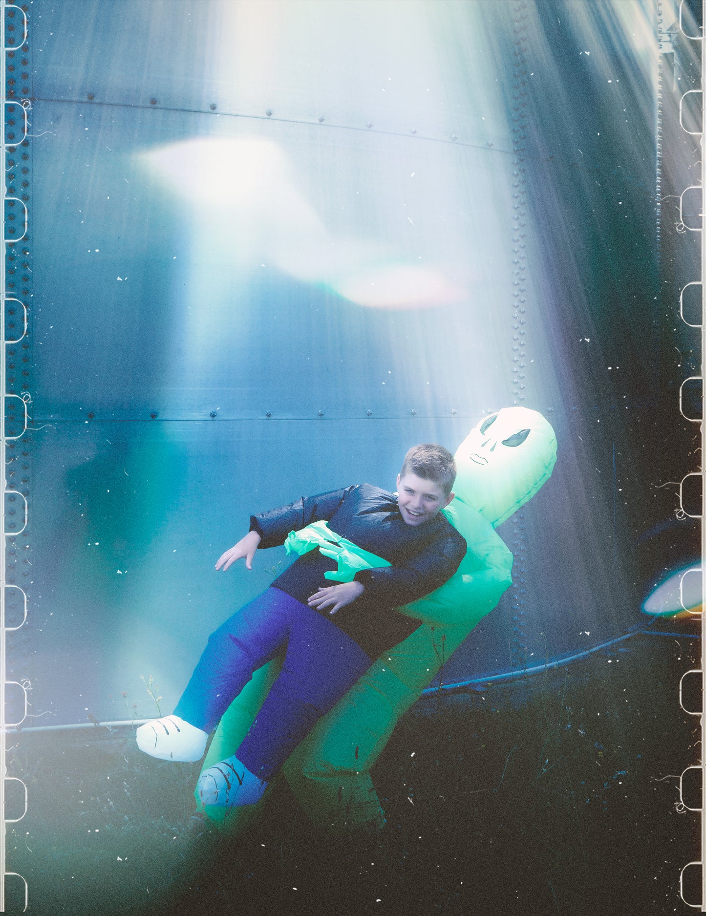 Otroški napihljiv tujec kostum