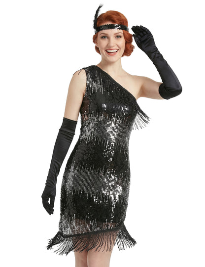 Sprednji pogled na masko iz 20. let za ženske