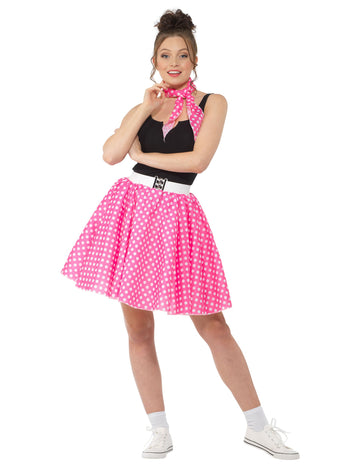 1950 -ih preobleči roza z ženskim grahom