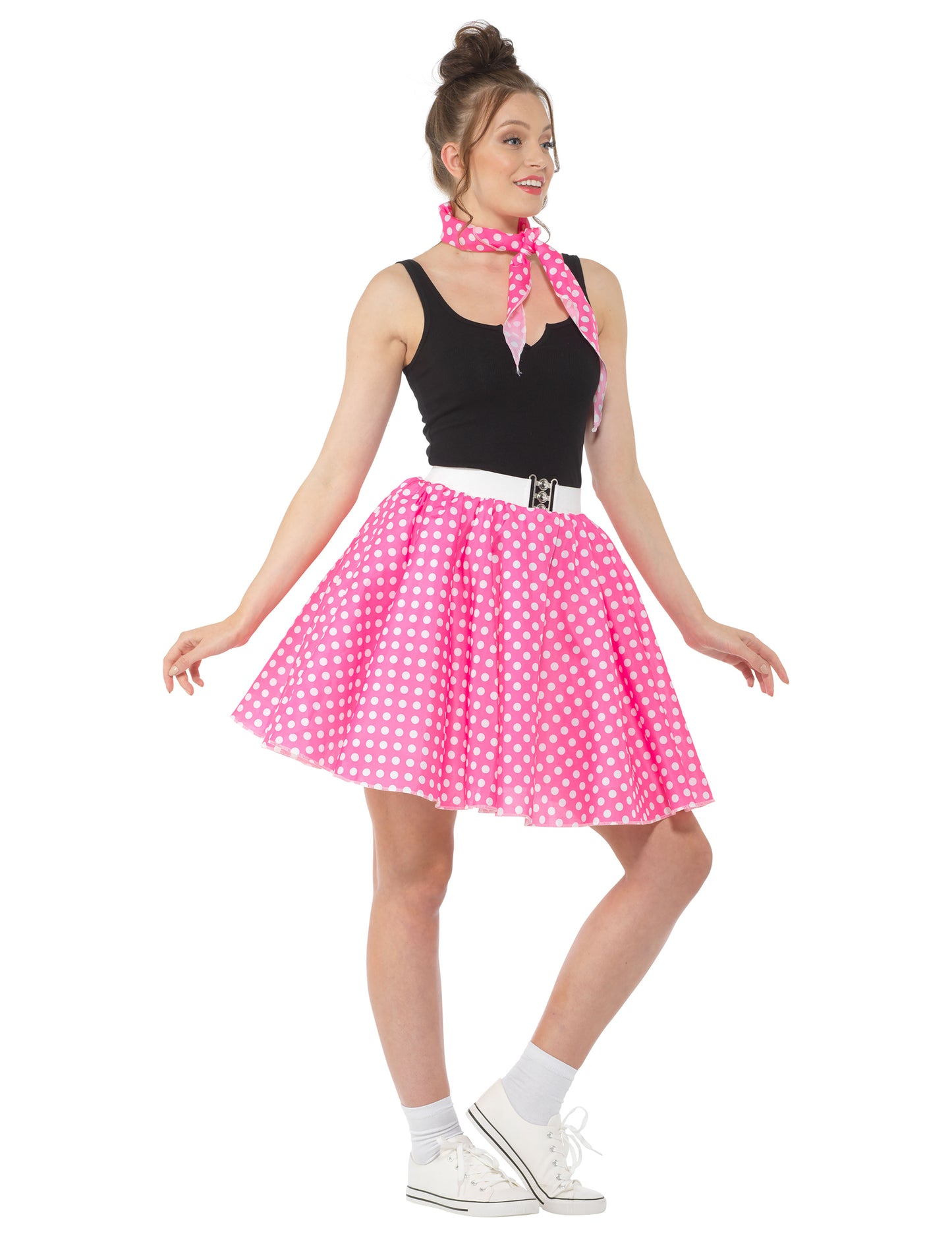 1950 -ih preobleči roza z ženskim grahom