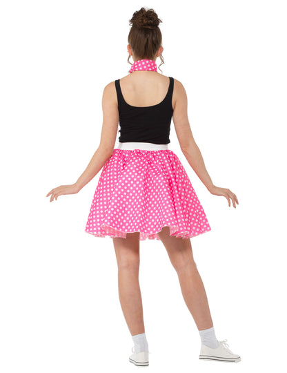 1950 -ih preobleči roza z ženskim grahom