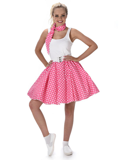 1950 -ih preobleči roza z ženskim grahom