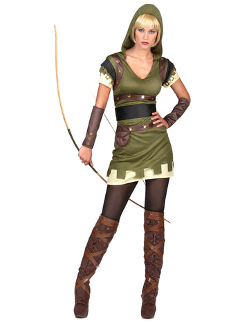 Ženska zelena lesena lokostrelska ženska
