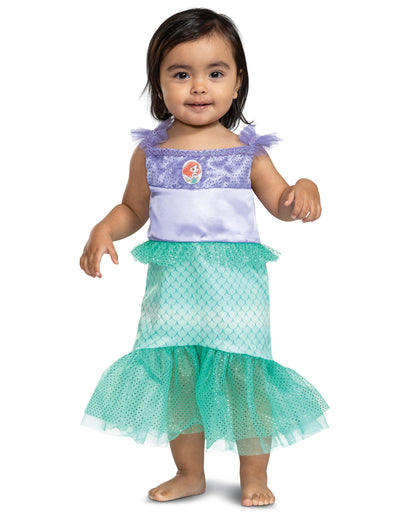 Déguisement Ariel La petite sirène™ pour fille violet et vert à paillettes