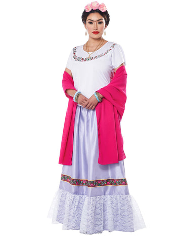 Luksuzni mehiški umetniški kostum za ženske