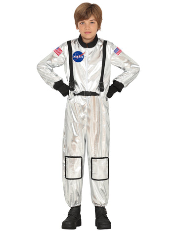 Otroški srebrni astronavtski kostum