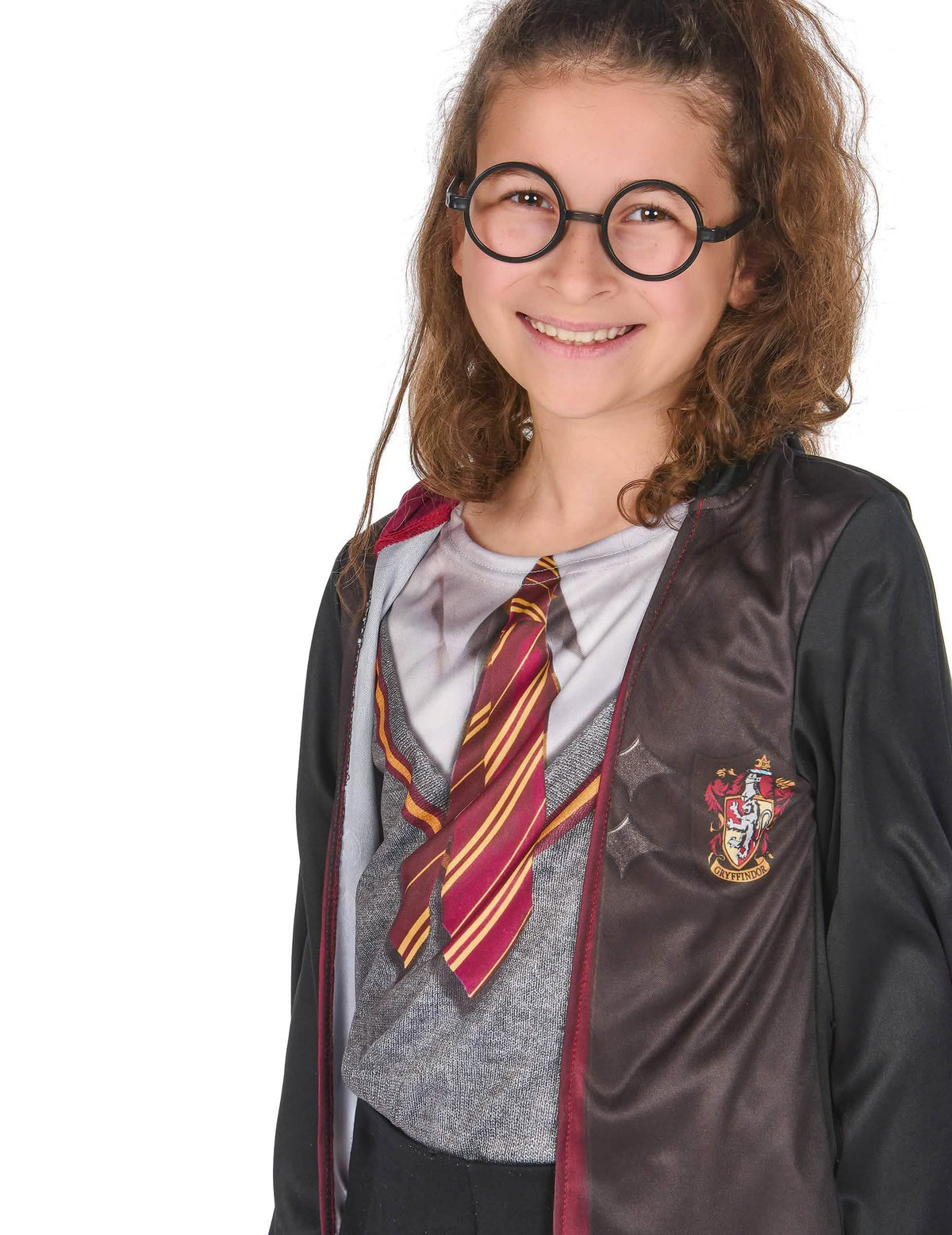 Velik plan na prsni del in očala kostuma z dodatki Harry Potter™