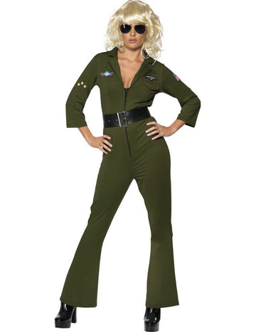 Hottie Top Gun Woman Aviator kostum