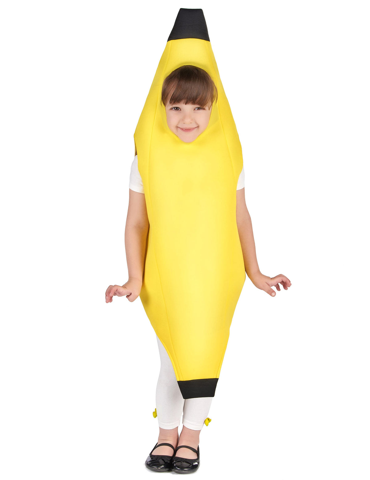 Déguisement banane pour enfant jaune avec extrémités noires