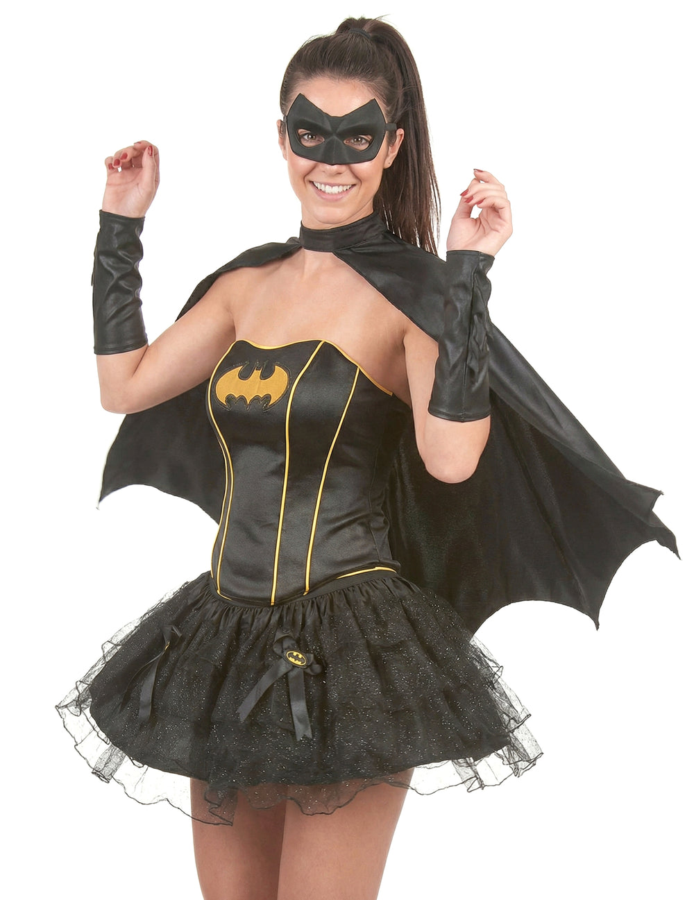 Vue de face du déguisement Batgirl™ sexy pour femme