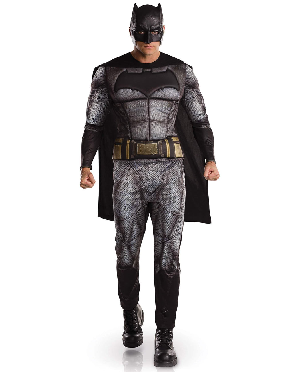 Batman Justice League preobleka za odrasli siva in črna s pelerino