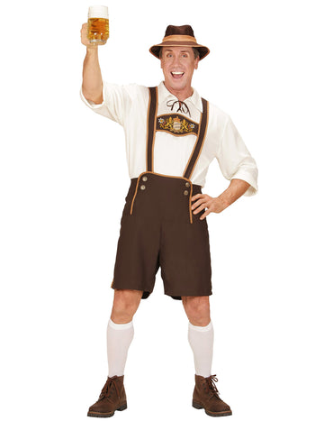 Bavarski rjavi rjavi preoblečen človek