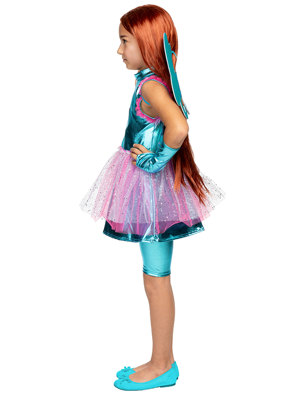 Vue de profil du déguisement Bloom Winx