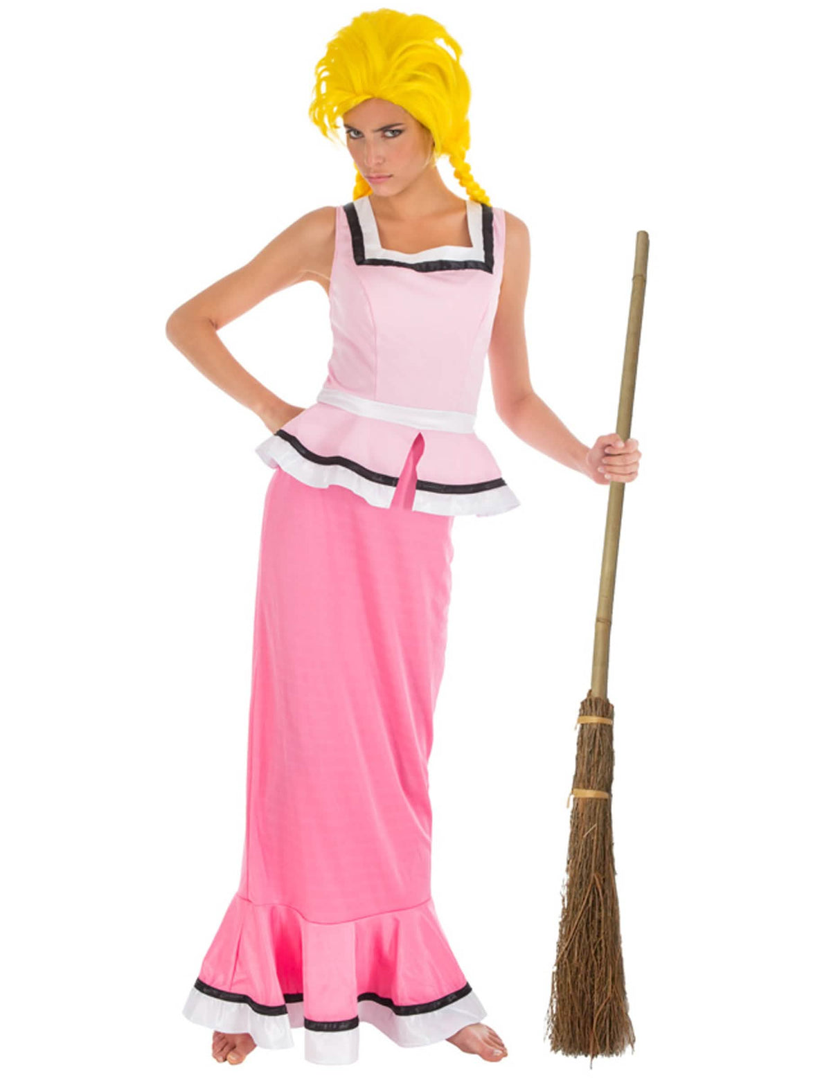 Preobleka Bonemine iz Asterix in Obelix za odrasli roza z rumena lasuljo