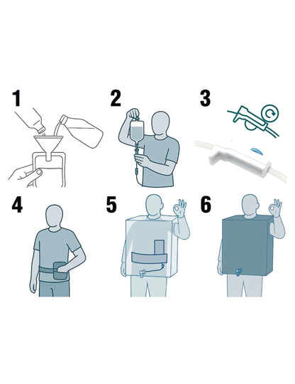 Kostum za odrasle iz škatle za mleko