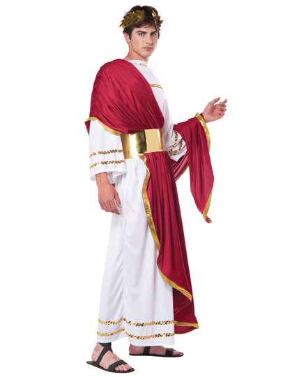 Vue de profil du déguisement de César pour homme