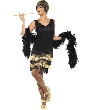 Črna in zlata kostumska ženska