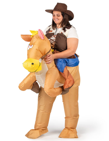 Odrasli napihljivi konjski kostum