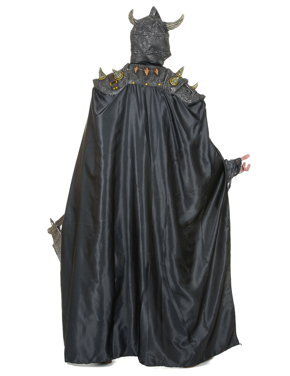 Vue de dos du déguisement chevalier de l'armée sombre