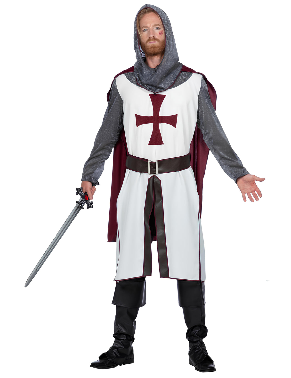 Razkošen kostum templjarja za moške 