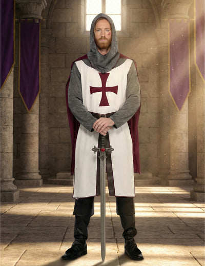 Razkošen kostum templjarja za moške 