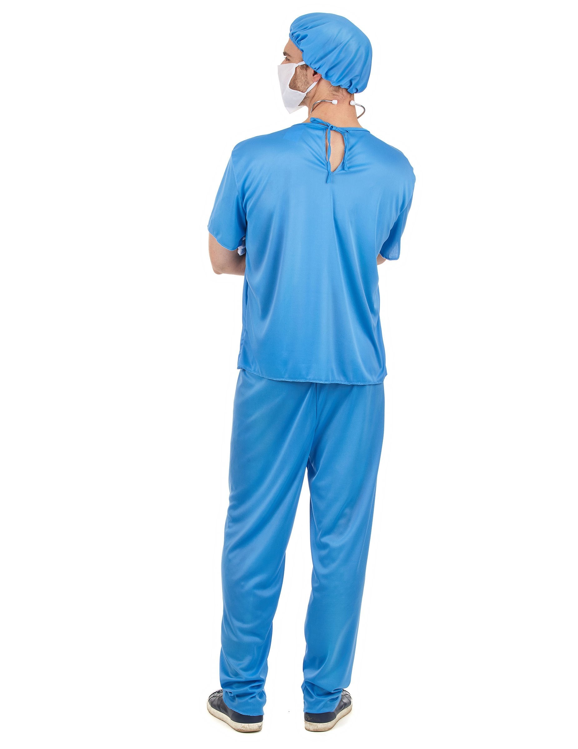 Vue de dos du déguisement de chirurgien pour homme