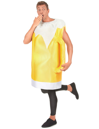 Profilni pogled s ročajem kostuma piva za odrasle