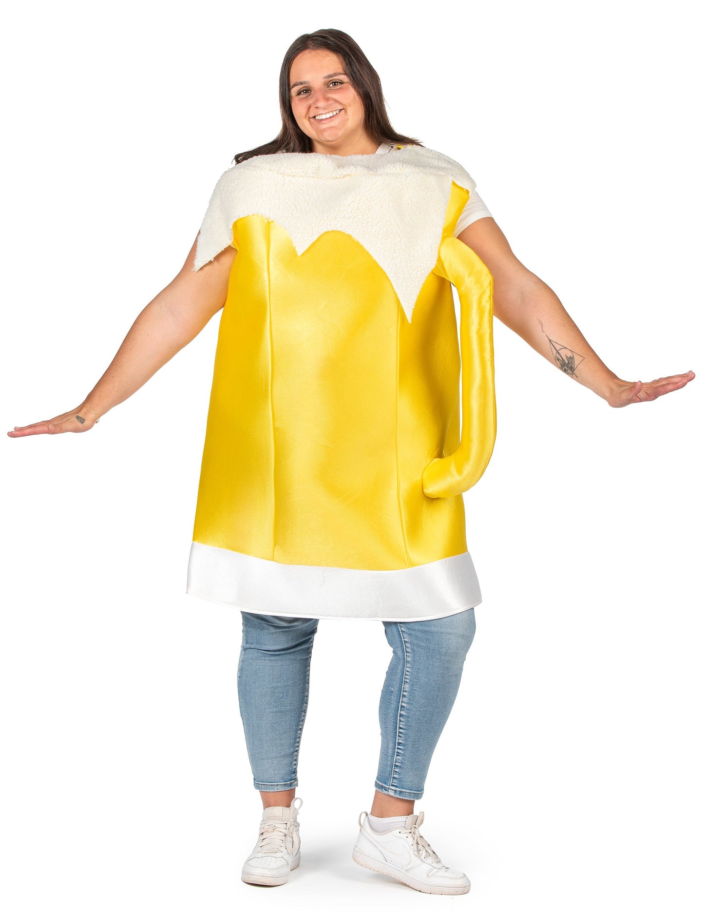 Sprednji pogled na kostum piva za odrasle