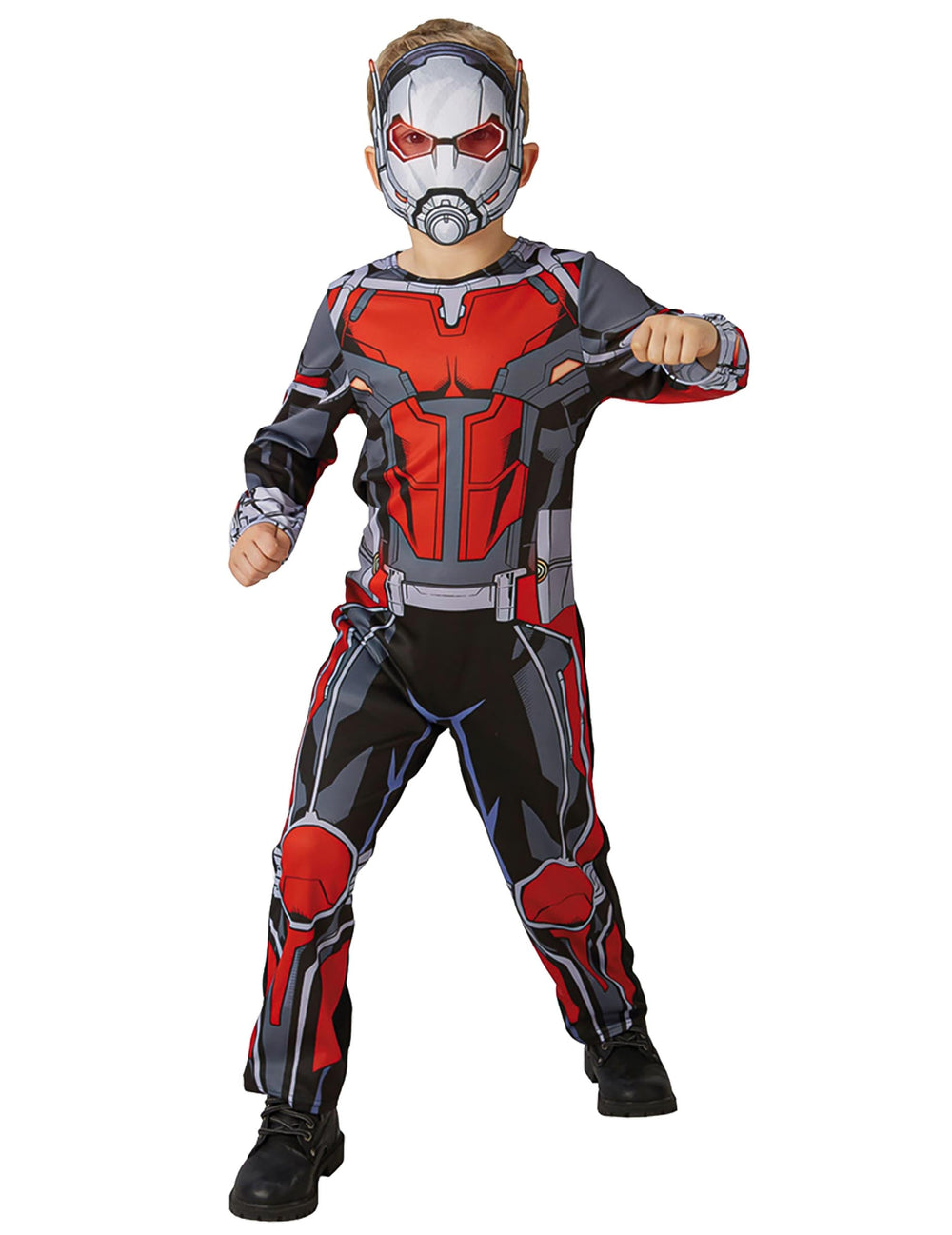 Déguisement classique Ant-Man pour enfant rouge et gris avec masque