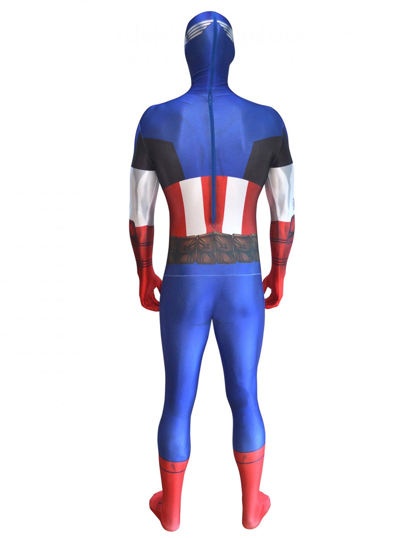 Klasični kapetan America Morphsuits za odrasle preobleke