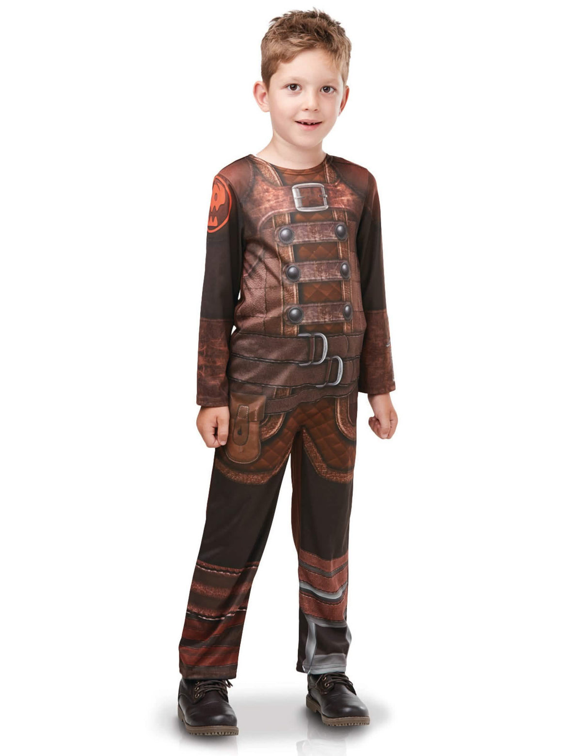 Klasični kostum Hiccup Harold Dragon 3™ za otrok rjava in črna