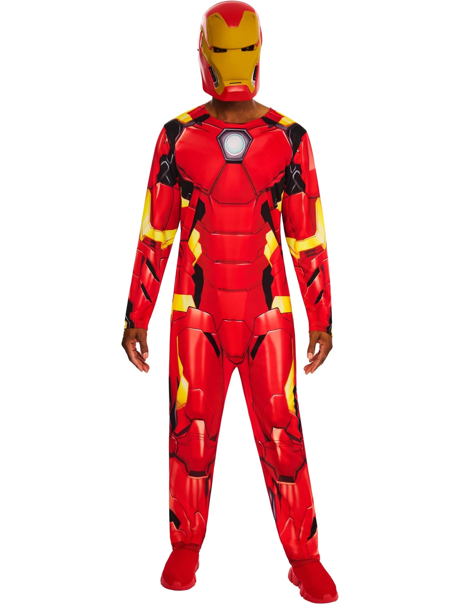 Déguisement classique Iron Man™ pour adulte rouge et jaune avec masque