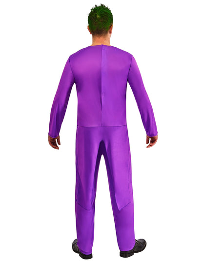 Déguisement classique Joker pour adulte violet vue de dos