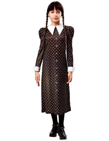 Déguisement classique Mercredi Addams enfant